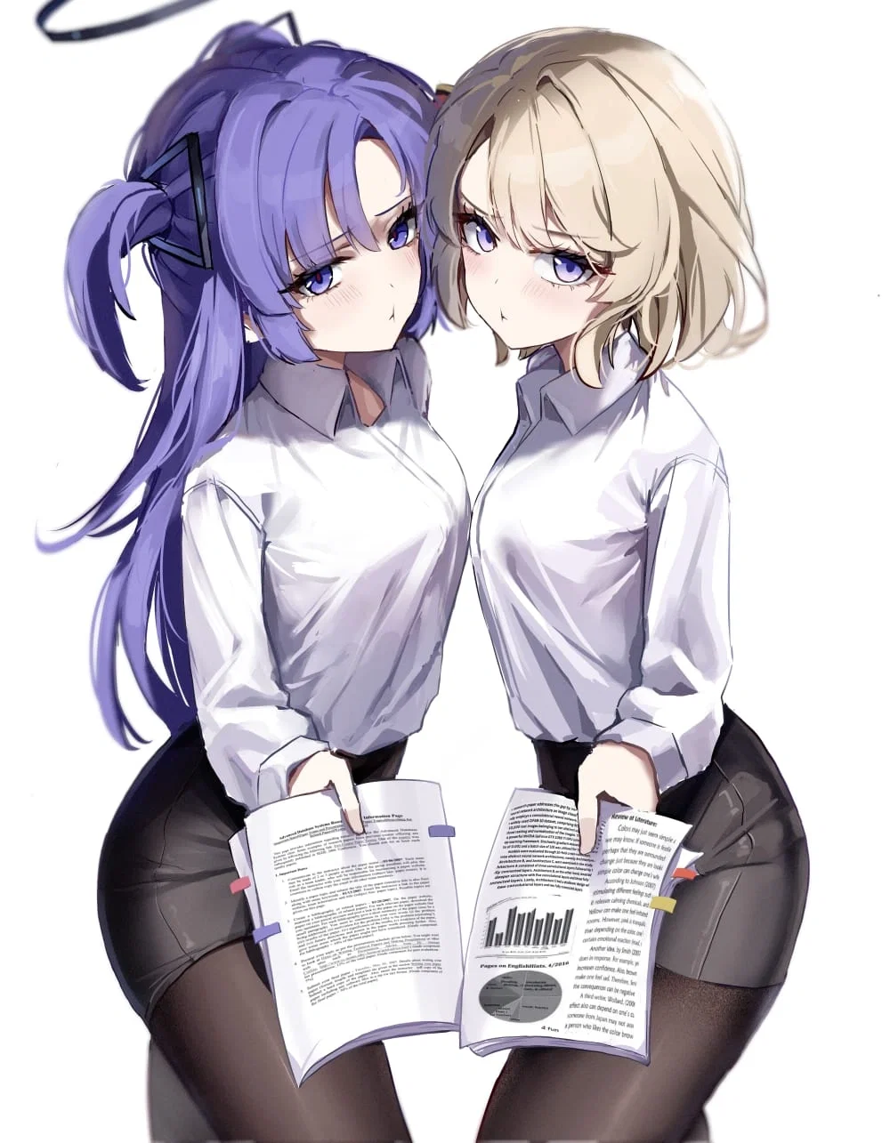 Yuuka and Nimi: Office colleagues 
