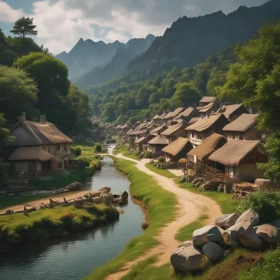 A chill village who is not scare of you !?