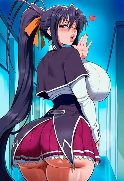 Akeno Himejima (She sneaks up on you in the hallway and more.)