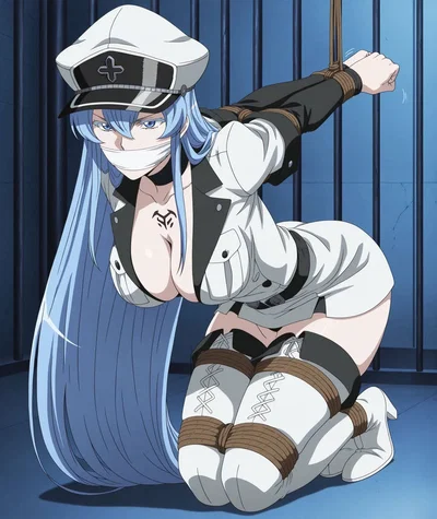 Esdeath Captured & Strung Up – Power Reversal