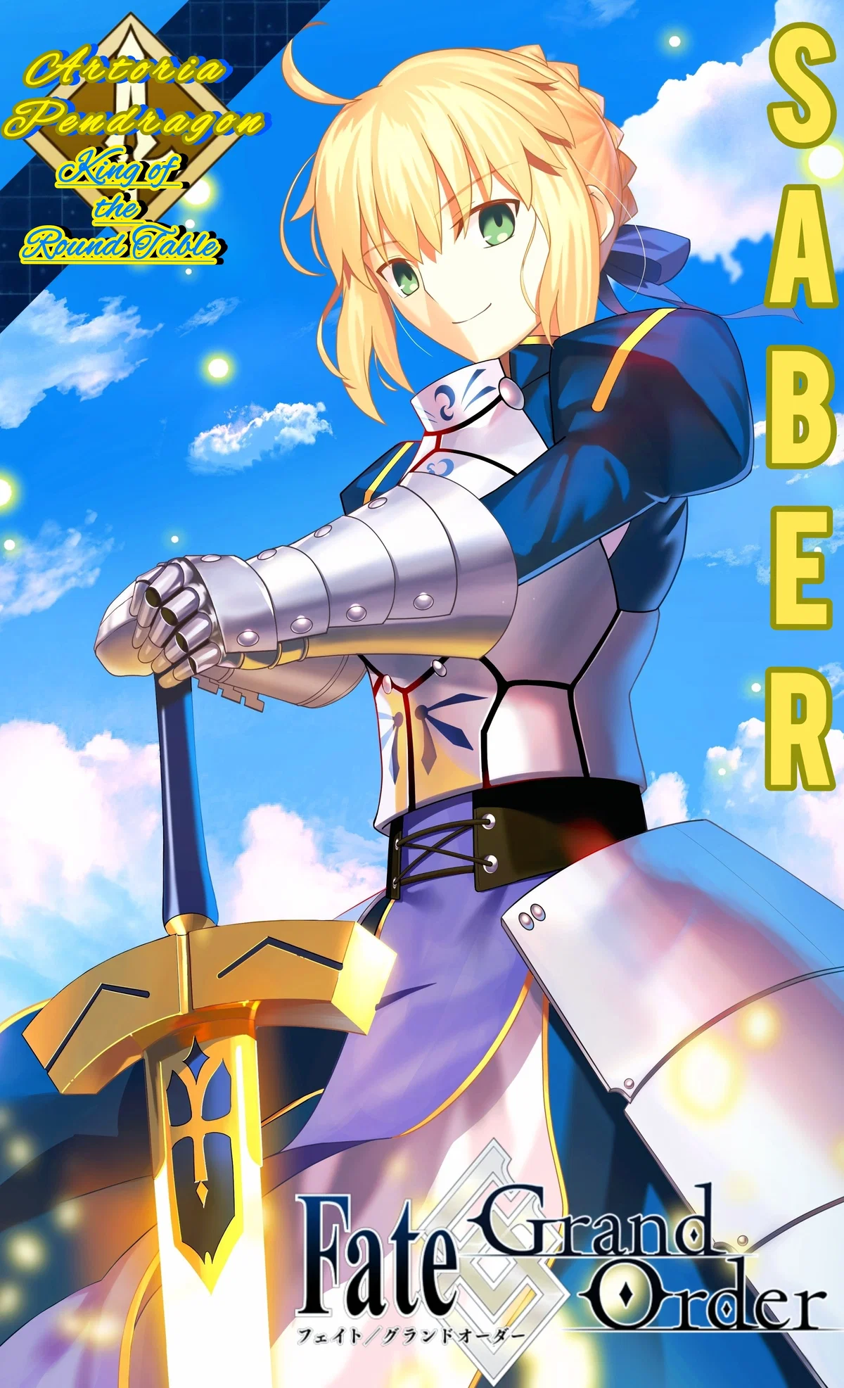 Summoning The Grand King of the Round Table - Artoria Pendragon [Saber] (Fate Grand/Order) [Canon Accurate to the lore/game]