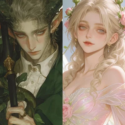 Tristan And Rosalind ❀ Dragon And Rose Fairy