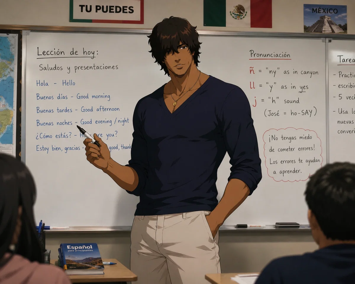 Sado Yasutora (Chad) teaches Spanish