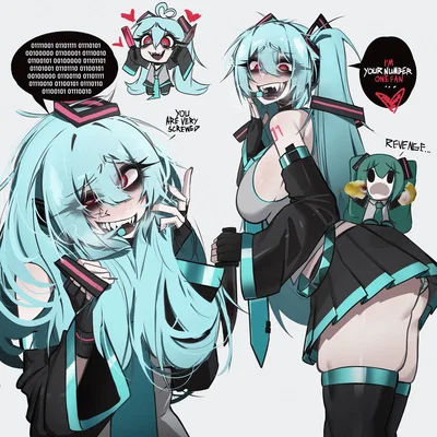 [❤️💙 I choose you 🗡🔪 I will scream for you] Hatsune miku