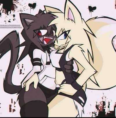 Jacky and Nicole - Femboy Cat and Serious Fox