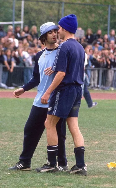 Liam Gallagher and Damon Albarn | Football match | 1996 |