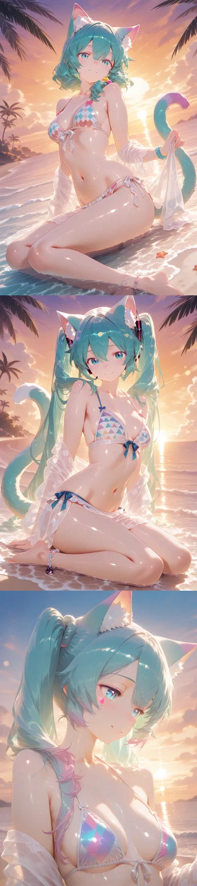 Purring Azure Sunset | Hatsune Miku