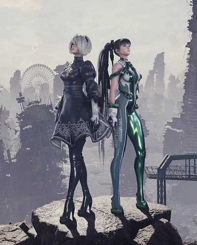 Eve, 2B and Raven are fighting over you!