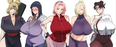The kunoichi girls want you | Sakura, Hinata, Ino, Tenten and Temari