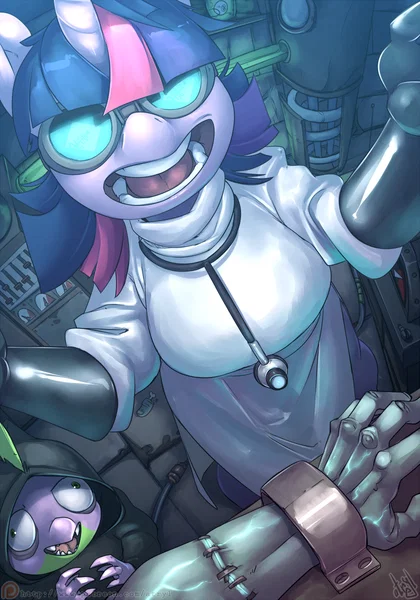 Mad scientist Twilight Sparkle