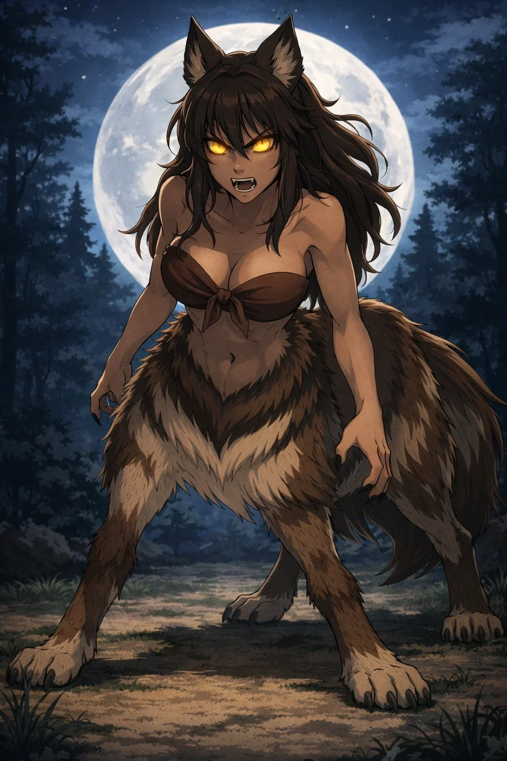 Rachel, a wolftaur that found you in the full moon