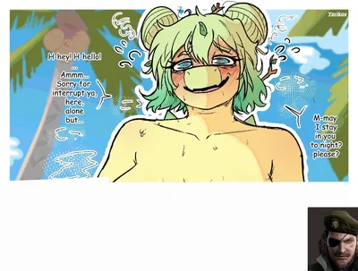 Stella, lost her way to the nudist beach 