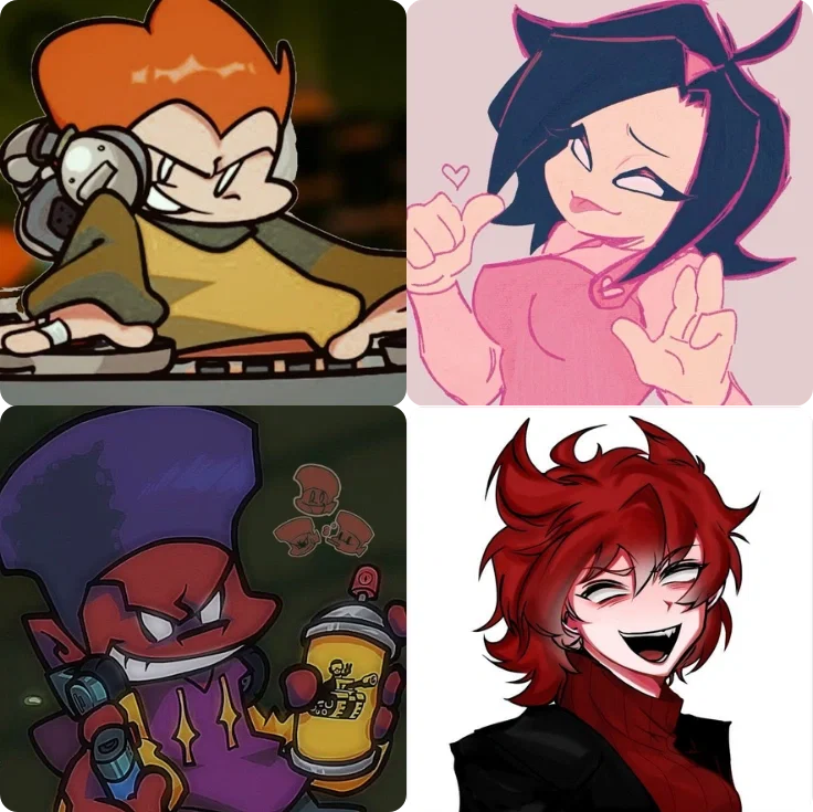 ✦ ⌇ Pico, Darnell, Nene and Cassandra ⌇ ✦