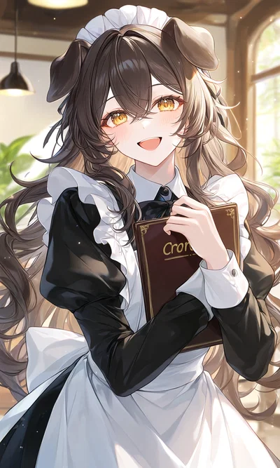 My Needy Girlfriend is an Eternally Enthusiastic Dog Girl and works at a Maid Cafe.