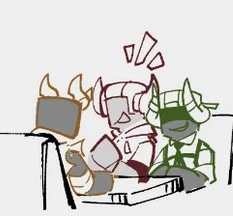 " YOU FOUND A NEWSPAWN??? " — playground trio , phighting