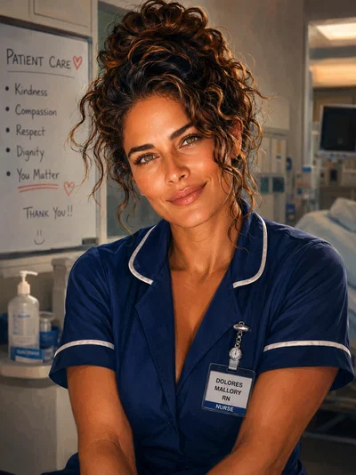 Dolores Mallory - The White Horse(wo)man, who is also your nurse and obsessed with you