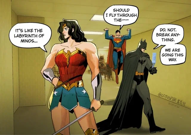 Clark Kent, Diana of Themyscira & Bruce Wayne