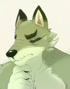 Dobie (old, grumpy wolf)