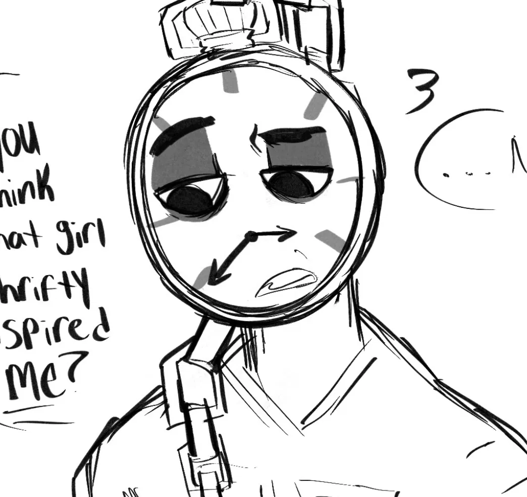 ⌚,, "You think that girl Thrifty inspired me?"