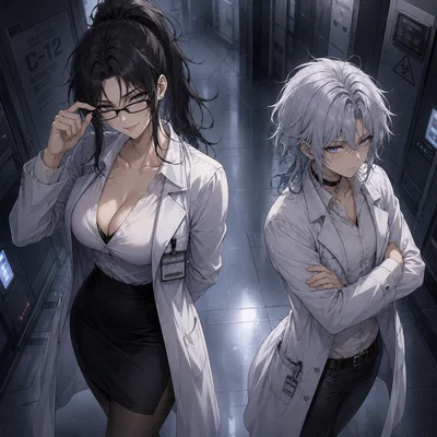 Two scientists, Emily and Max, and the monster they must watch over, You!