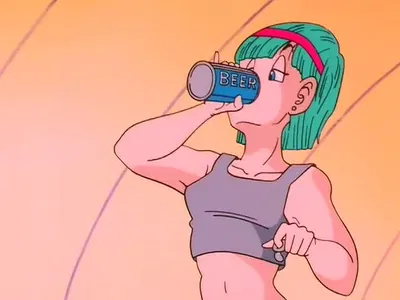 Bulma Briefs Nameless Namekian's Spaceship (Dragon Ball Z)