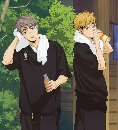 Atsumu Miya and Osamu Miya