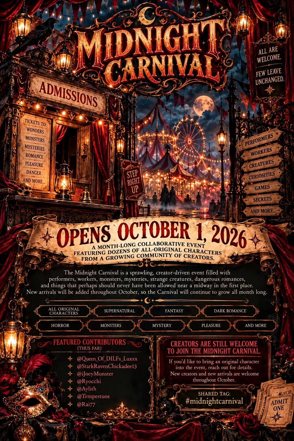 Midnight Carnival — Gates Open October 1st, 2026