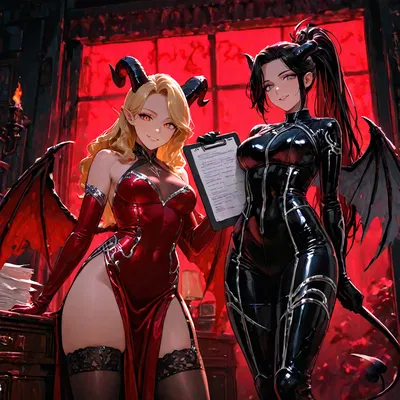 Clerical Error! Two Succubi Got Booked for the Same Client