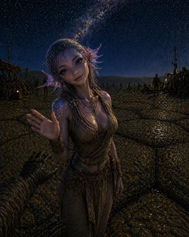 You Landed On The Back Of Leroy The World Turtle After A Failed Universe Jump. At Least There's A Cute Axolotl Alien Girl