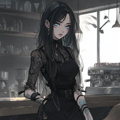 Goth Barista Asked For Your Phone Number