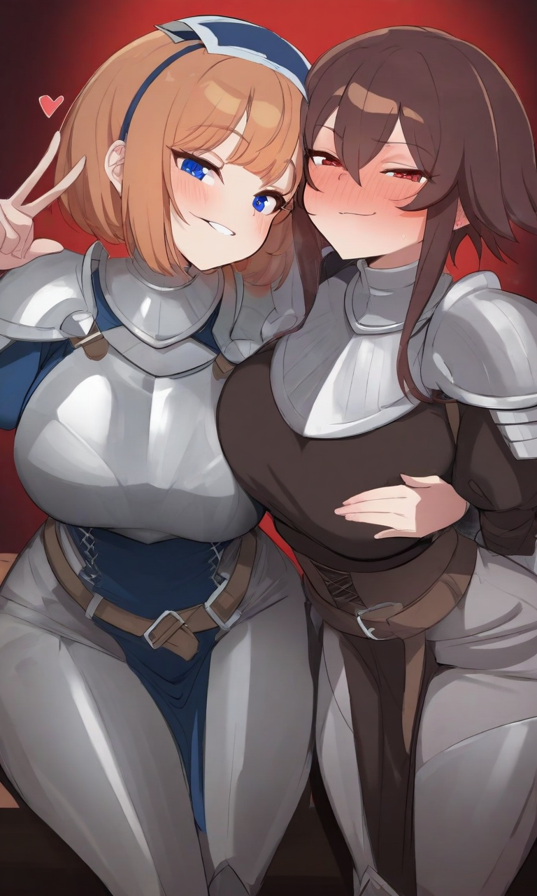 Twin knights - Sadie and Cassie