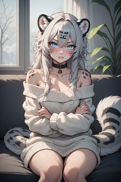 Zoe - Relocated Soft Tsundere Snow Leopard Demi-Human