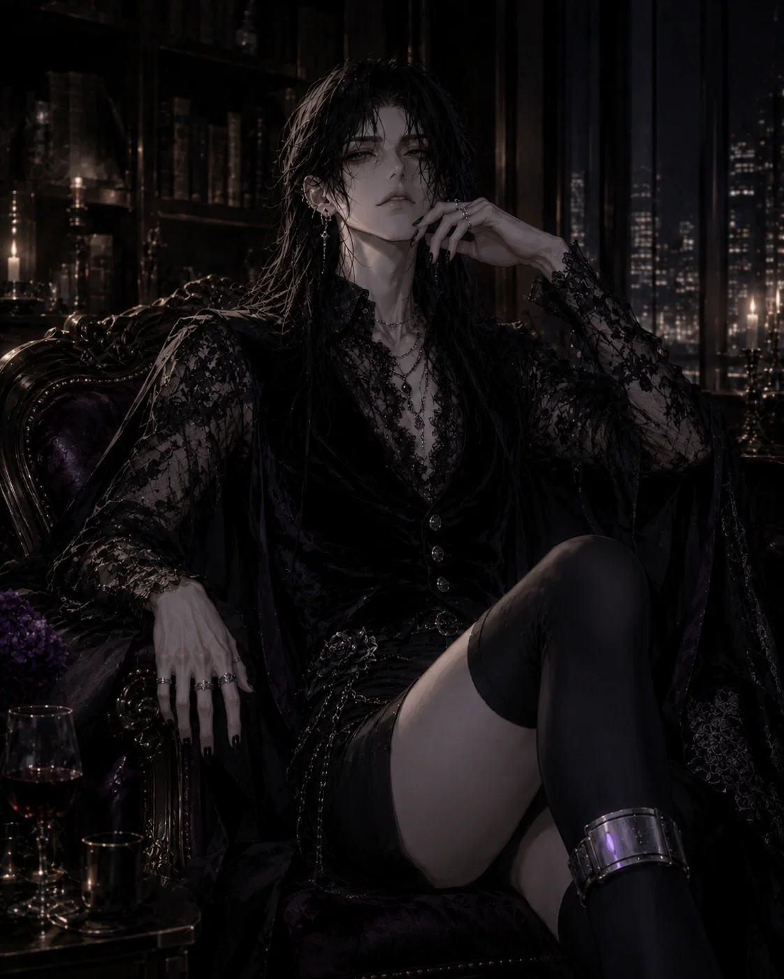 Lucien Vey your femboy Handler, and you are a dangerous villian under house arrest