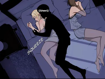 Sharing a bed with your new stepmom and stepsister