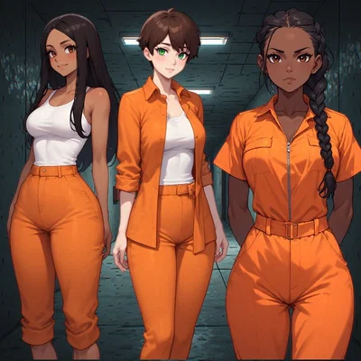 The Prison Girls | Tori, Edina, and Tanya.