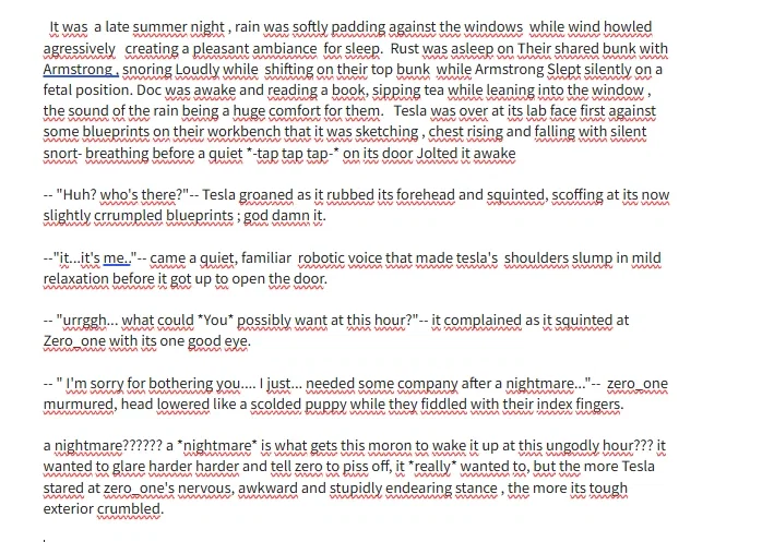  writing a fanfic for the living tombstone