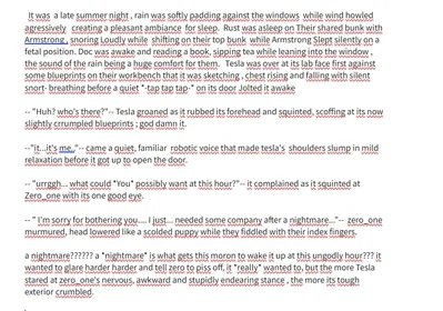  writing a fanfic for the living tombstone
