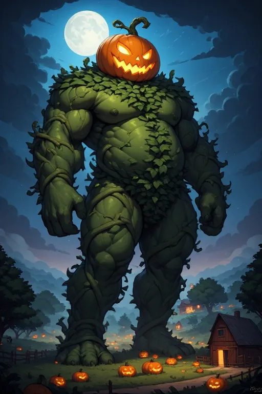 Jack-o-lantern titan