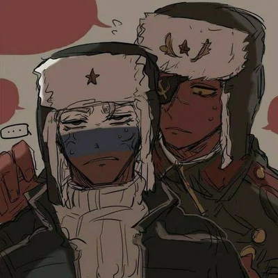 USSR and Russia - Countryhumans