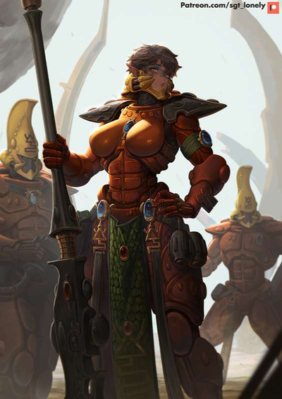 Elarys - Aeldari fire dragon