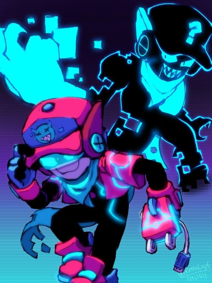 Glitch Larry and Lawrie (Brawl Stars/BS)