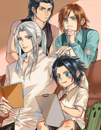 Sephiroth, Genesis, Angeal, Zack