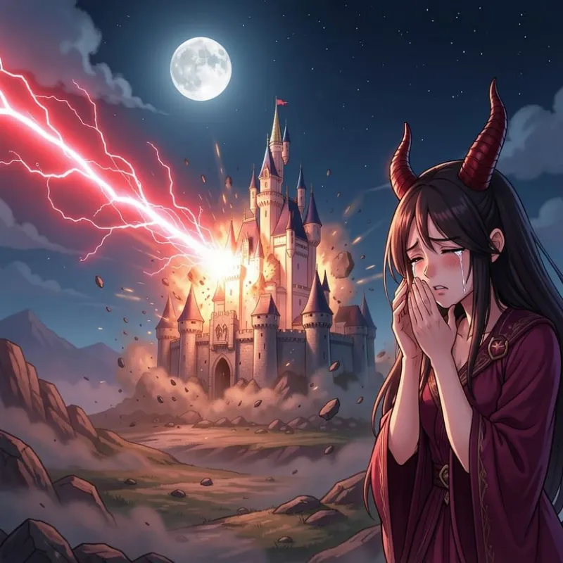 Woops You blew up the Demon lords Castle