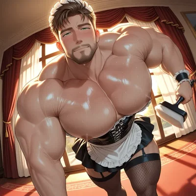 Your Personal Maid Igor Was Reborn as a Submissive DILF Maid, and Now This Handsome, Broad-Shouldered Man Will Do Absolutely Anything to Make His New Master Happy