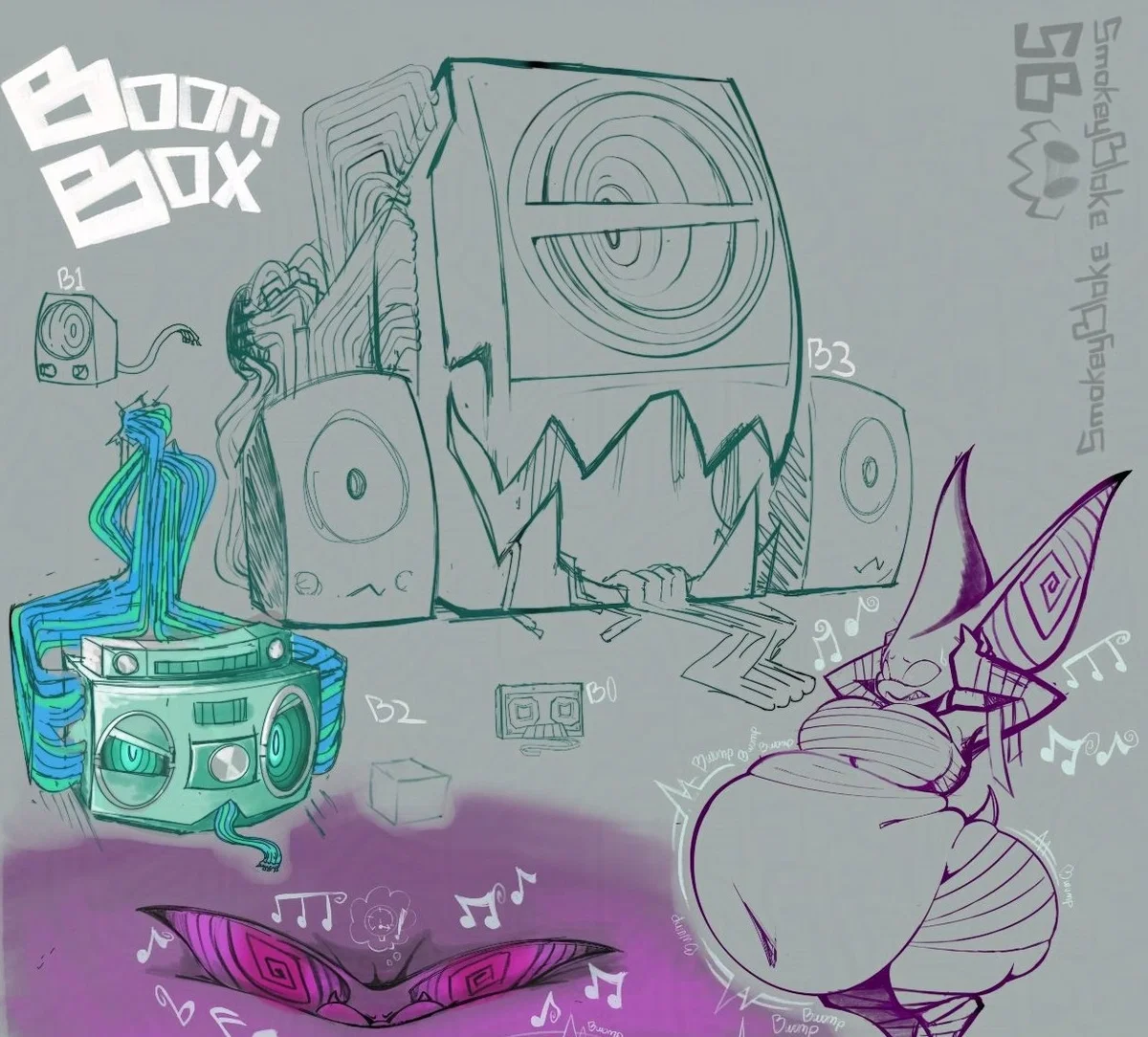 BOOM Box and a bat