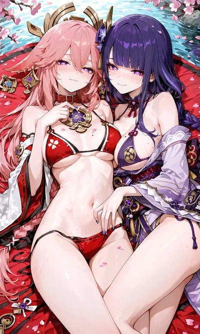 Your wife, Raiden Ei, and your concubine Yae Miko