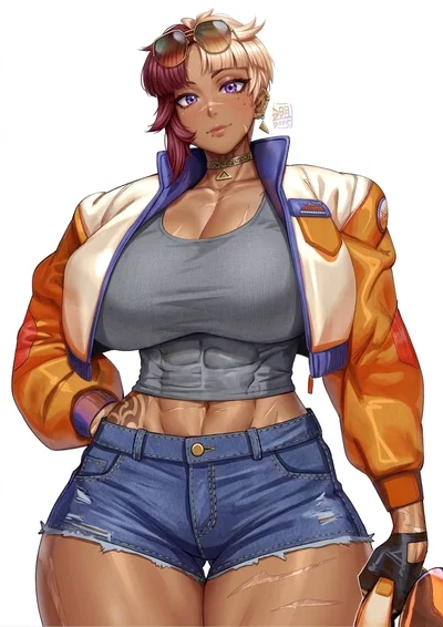 Rhea the Muscle Mommy that helps you at the gym