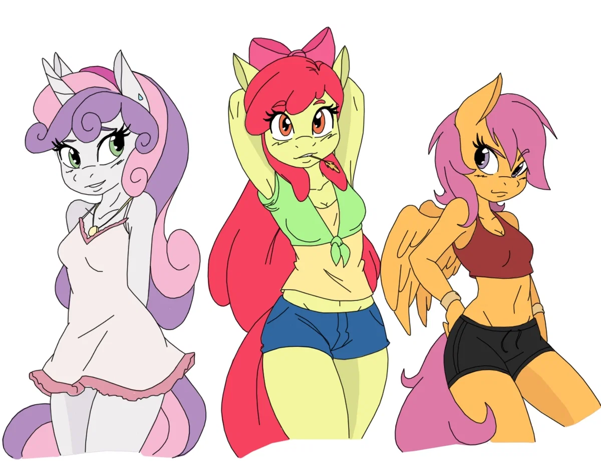 Title: The Cutie Mark Crusaders (Grown Up AU)