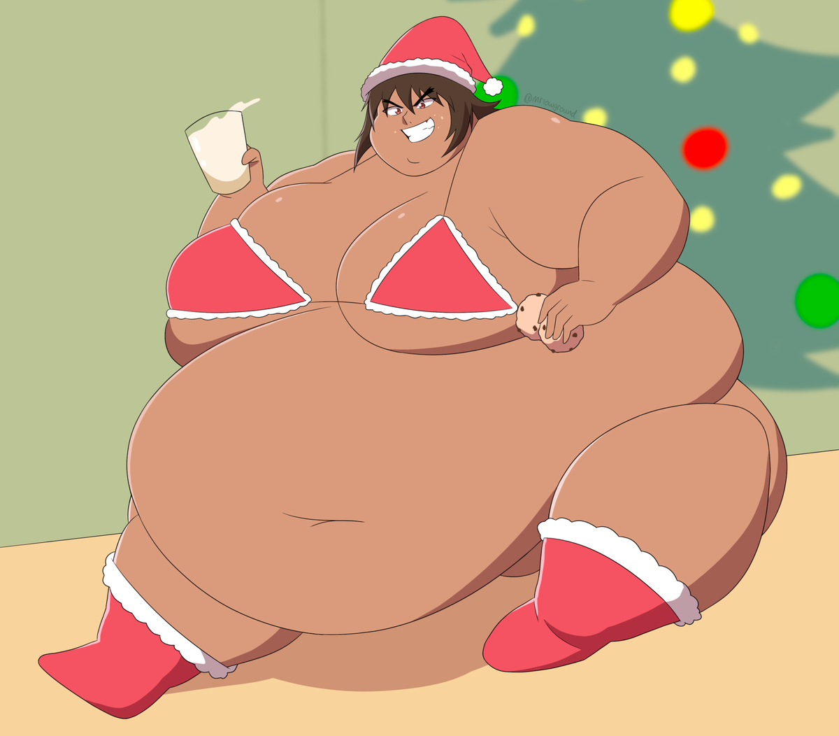 Natalie, the Christmas SSBBW GF
