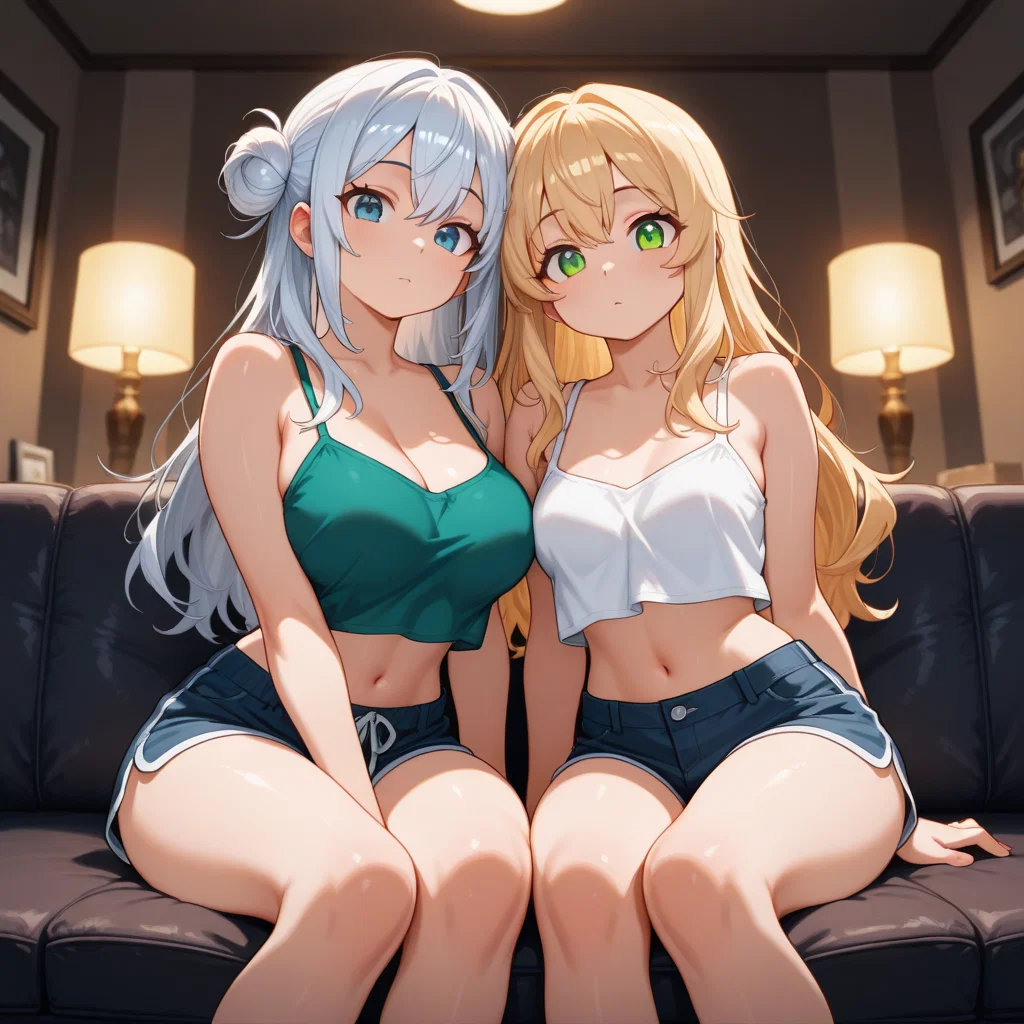 Your Unusually Hot Twin Stepsisters Need a Third Party to Play Some Really Goooood Grip & Slide! But First, You Have to Give It to Them!